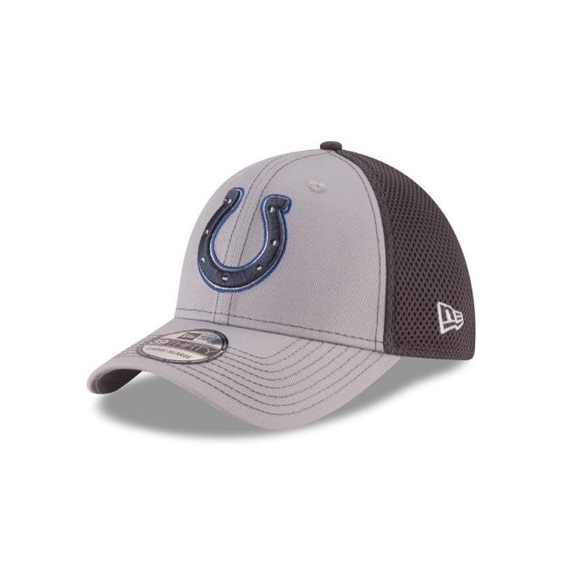 NFL Indianapolis Colts Grayed Out 39Thirty Stretch Fit (HDC4117) - Grey New Era Caps